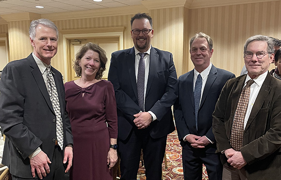 MHEC staff with Minnesota higher education leaders. 